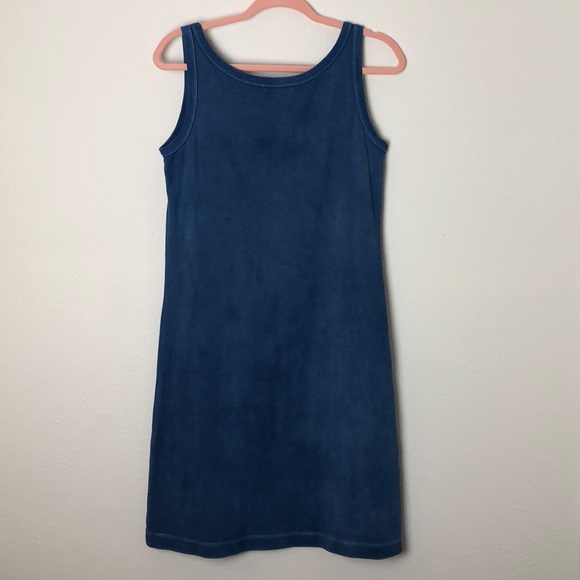 Eddie Bauer 100% cotton indigo hand dyed dress - Picture 2 of 7